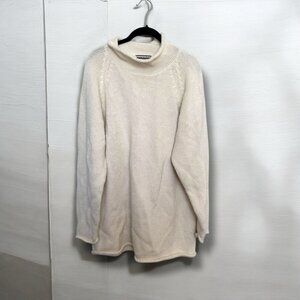 Vintage funnel neck oversized knit Sweater XL